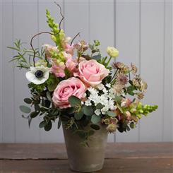 Pink and White Chic Pot Arrangement